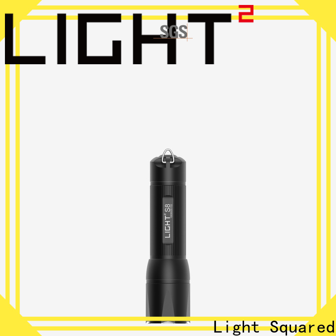 Custom led rechargeable flashlight company for daily use Light Squared