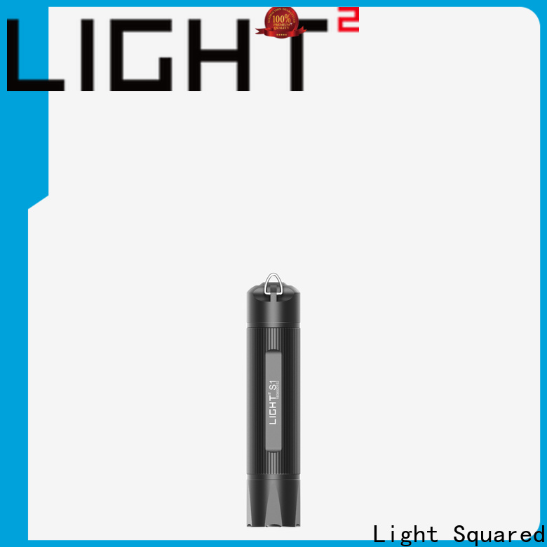 Light Squared led rechargeable flashlight manufacturer for hiking