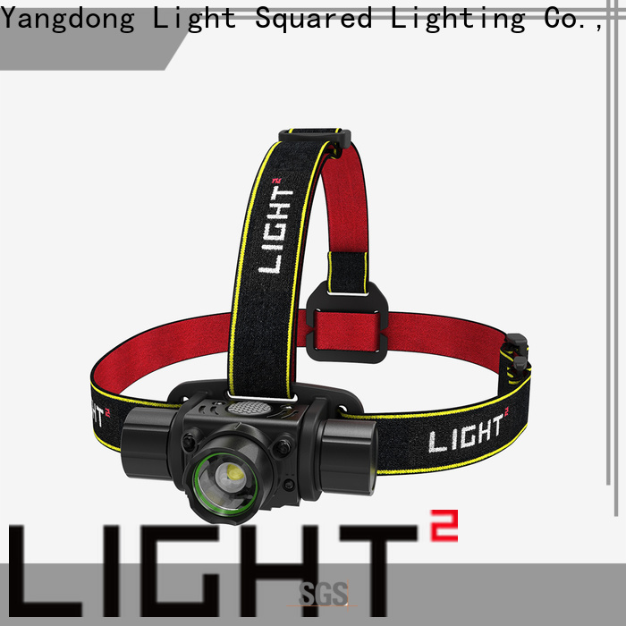 Light Squared Best Hunting equipment long range headlamp rechargeable USB Head Lamp company for walking dogs